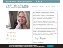 Tablet Screenshot of jayallyson.com